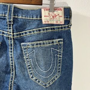 True Religion Jeans Rocco Big T Skinny  Medium  Abyss Wash 36 x 32 Blue  $199